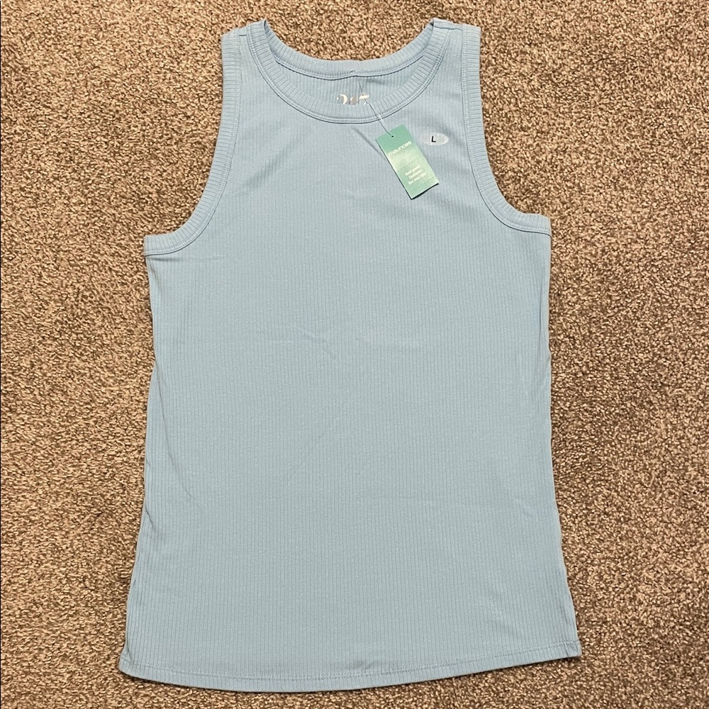 Maurice’s Light Blue a high Neck Ribbed Top